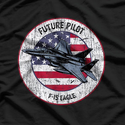 Vintage Future Pilot Fighter Jet Aircraft Airplane F15 Eagle T-Shirt