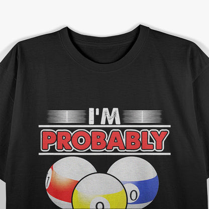 8-Ball Pool Player Billiards Novelty T-Shirt