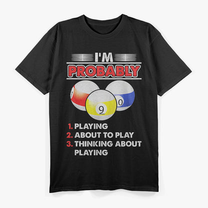 8-Ball Pool Player Billiards Novelty T-Shirt