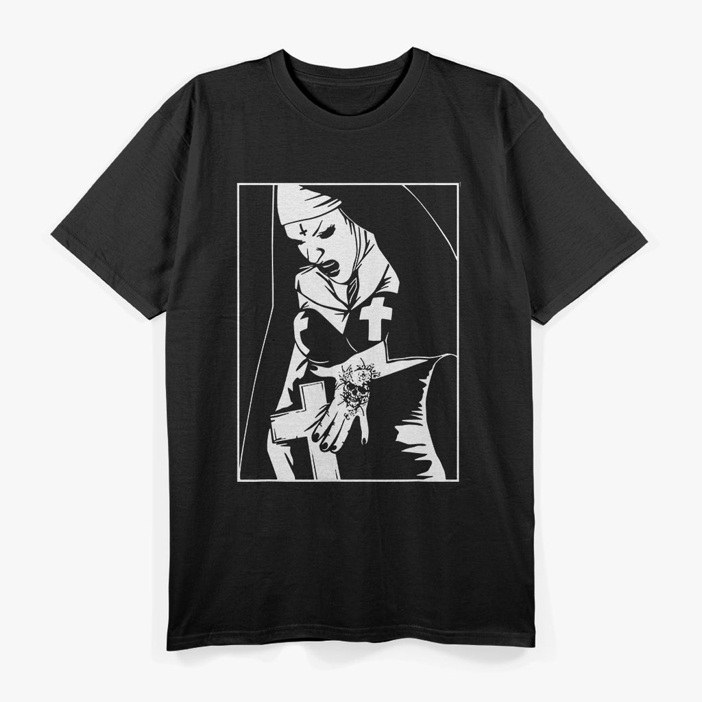 Angry Nun Tattoos Unholy Rebel T-Shirt