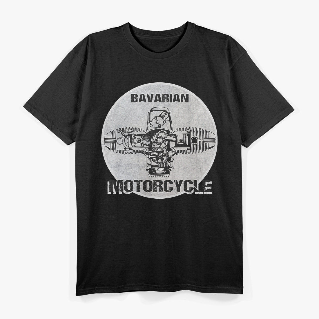 Vintage Bavarian Motorcycle Boxer Engine Inspired Graphic T-Shirt