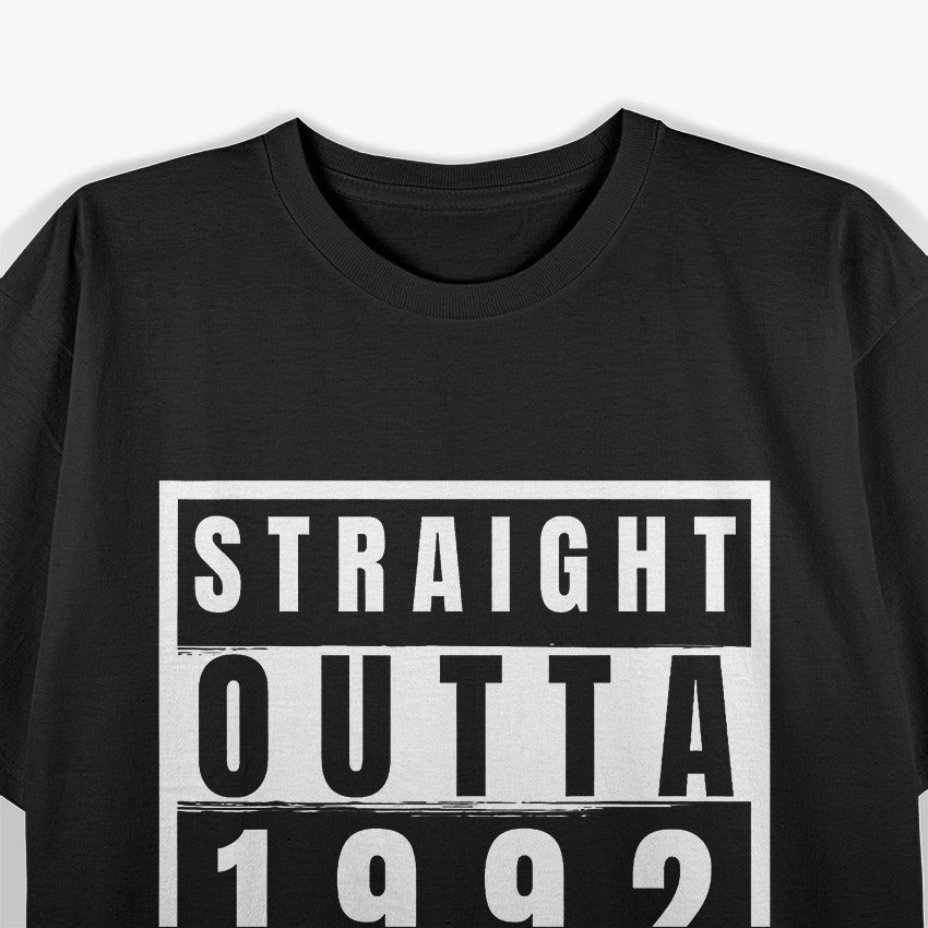 Birthday Gift Straight 1992 Dirty Thirty Celebration T-Shirt