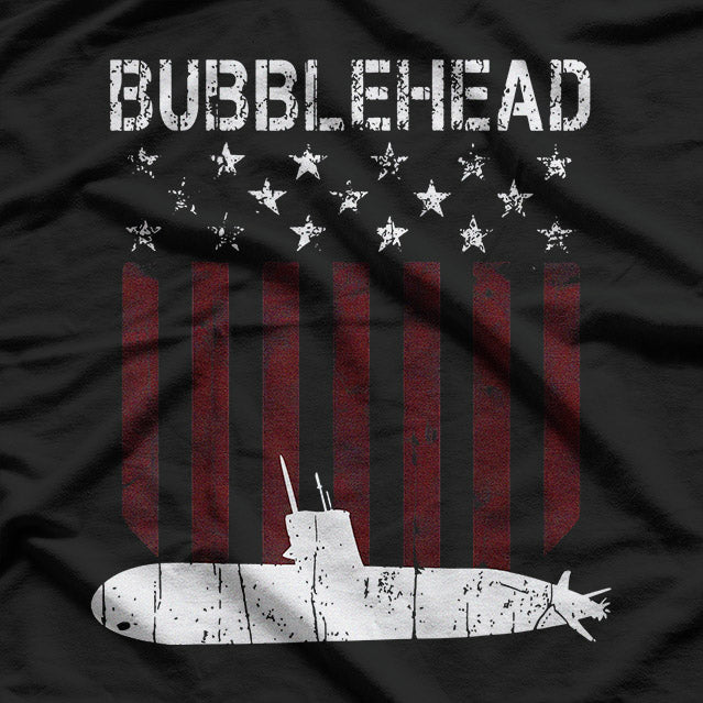 Bubblehead Submarine Veteran – Deep Sea Navy T-Shirt