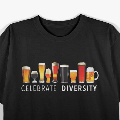 Celebrate Diversity Cocktails, Beer, and Cheers for All T-Shirt