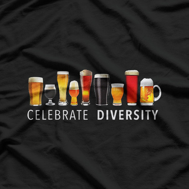 Celebrate Diversity Cocktails, Beer, and Cheers for All T-Shirt