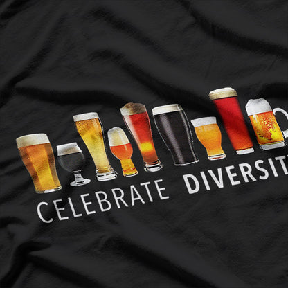 Celebrate Diversity Cocktails, Beer, and Cheers for All T-Shirt