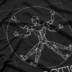 Da Vinci Vitruvian Robot Funny Robotics Engineer Science Geek T-Shirt