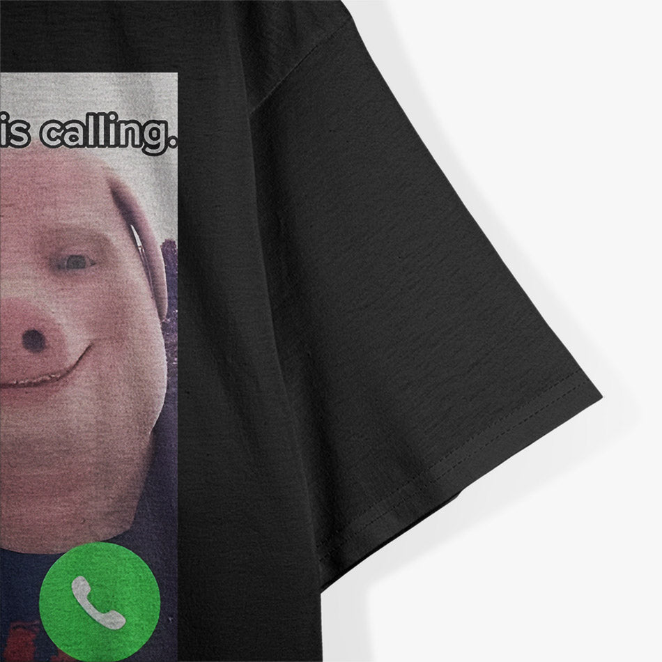 John Pork Is Calling Funny Answer Call Phone T-Shirt