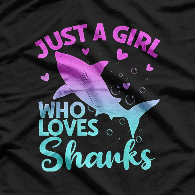 Adorable Ocean Fan – Shark Enthusiast Graphic T-Shirt