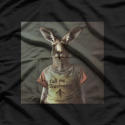 Kangaroo and Grasshopper Wildlife Nature Animal Graphic T-Shirt