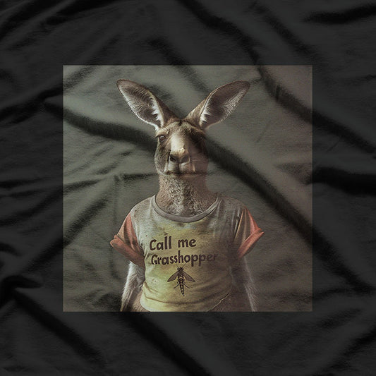 Kangaroo and Grasshopper Wildlife Nature Animal Graphic T-Shirt