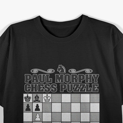 Chess Legend Paul Morphy – Vintage Puzzle Fan T-Shirt