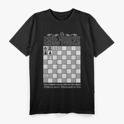 Chess Legend Paul Morphy – Vintage Puzzle Fan T-Shirt
