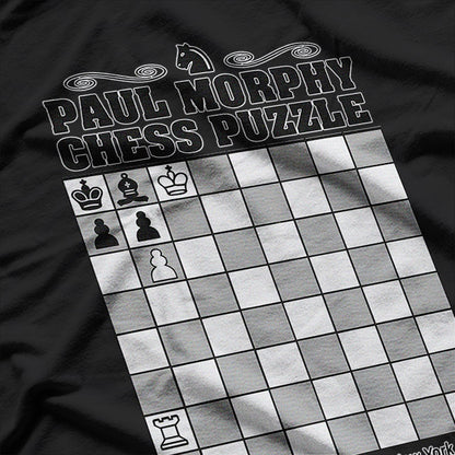 Chess Legend Paul Morphy – Vintage Puzzle Fan T-Shirt