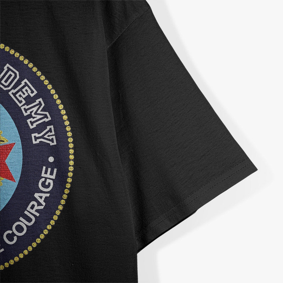 Police Training Academy Seal Inspired Retro Graphic T-Shirt