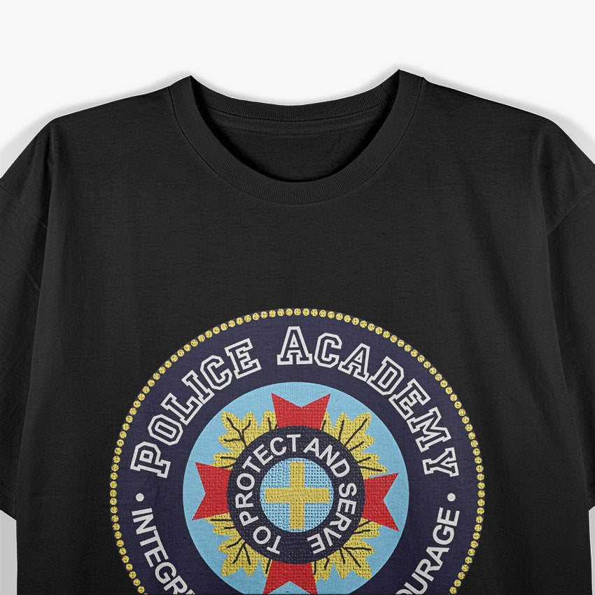 Police Training Academy Seal Inspired Retro Graphic T-Shirt