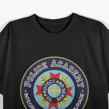 Police Training Academy Seal Inspired Retro Graphic T-Shirt