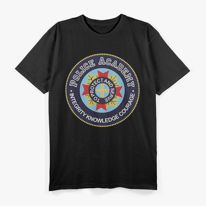 Police Training Academy Seal Inspired Retro Graphic T-Shirt