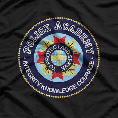 Police Training Academy Seal Inspired Retro Graphic T-Shirt