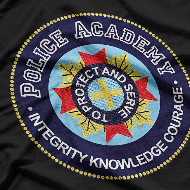 Police Training Academy Seal Inspired Retro Graphic T-Shirt