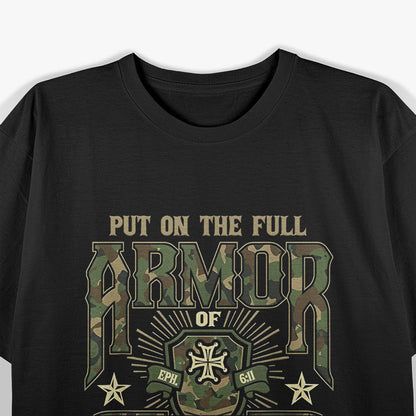 Full Armor of God Christian Faith Graphic T-Shirt