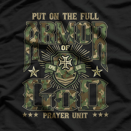 Full Armor of God Christian Faith Graphic T-Shirt