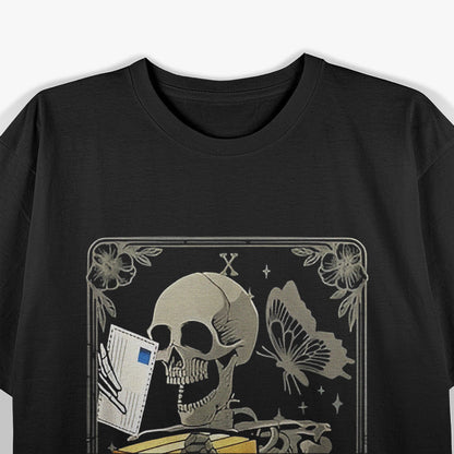 Skeleton Mailman – Spooky Postal Worker Humor T-Shirt