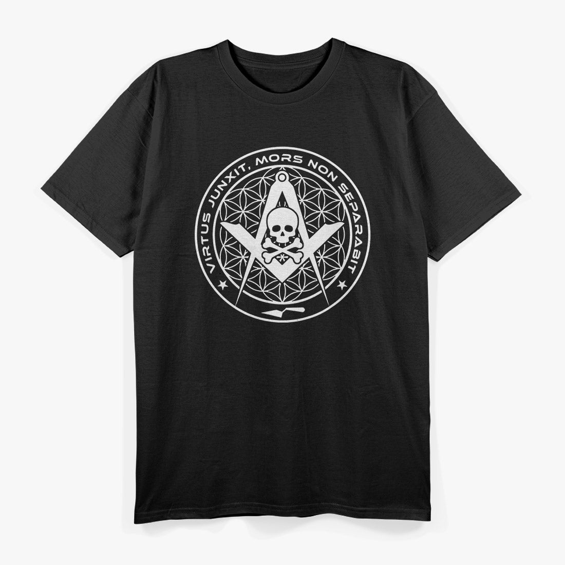 Square and Compass Skull Masonic T-Shirt