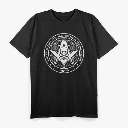 Square and Compass Skull Masonic T-Shirt