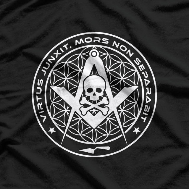 Square and Compass Skull Masonic T-Shirt