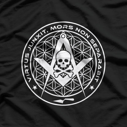 Square and Compass Skull Masonic T-Shirt