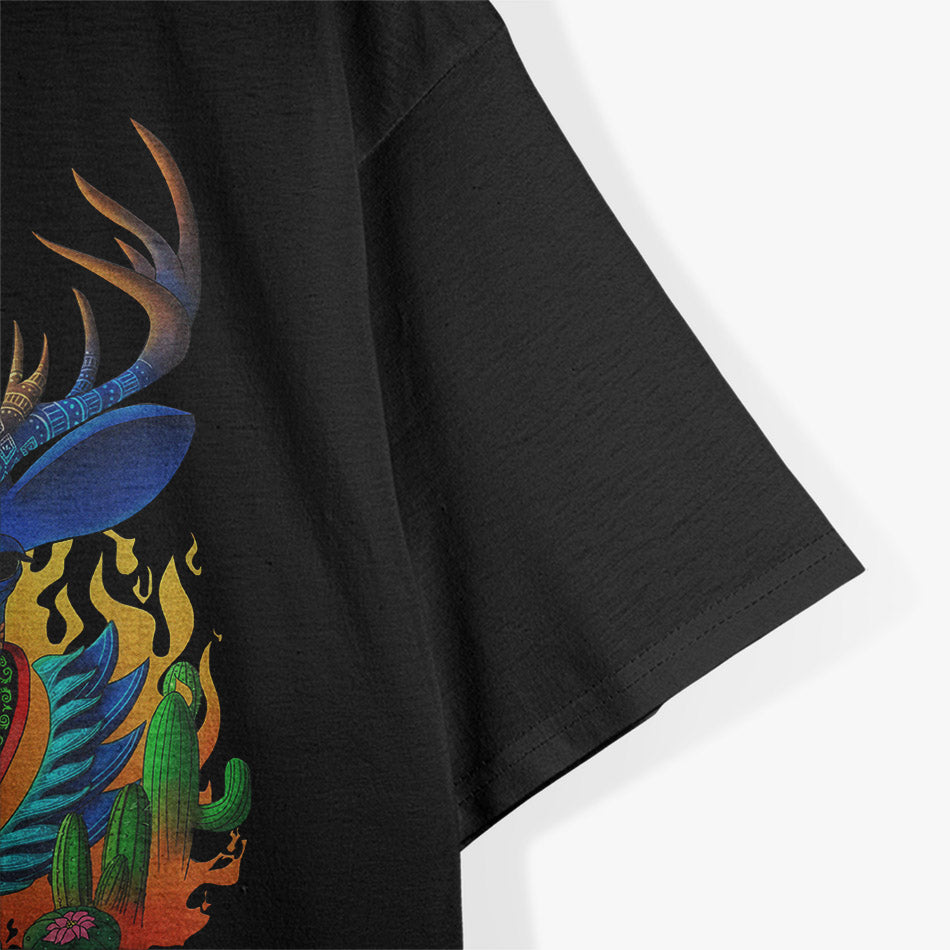 Third Eye Huichol Deer Inspired Spiritual Art T-Shirt