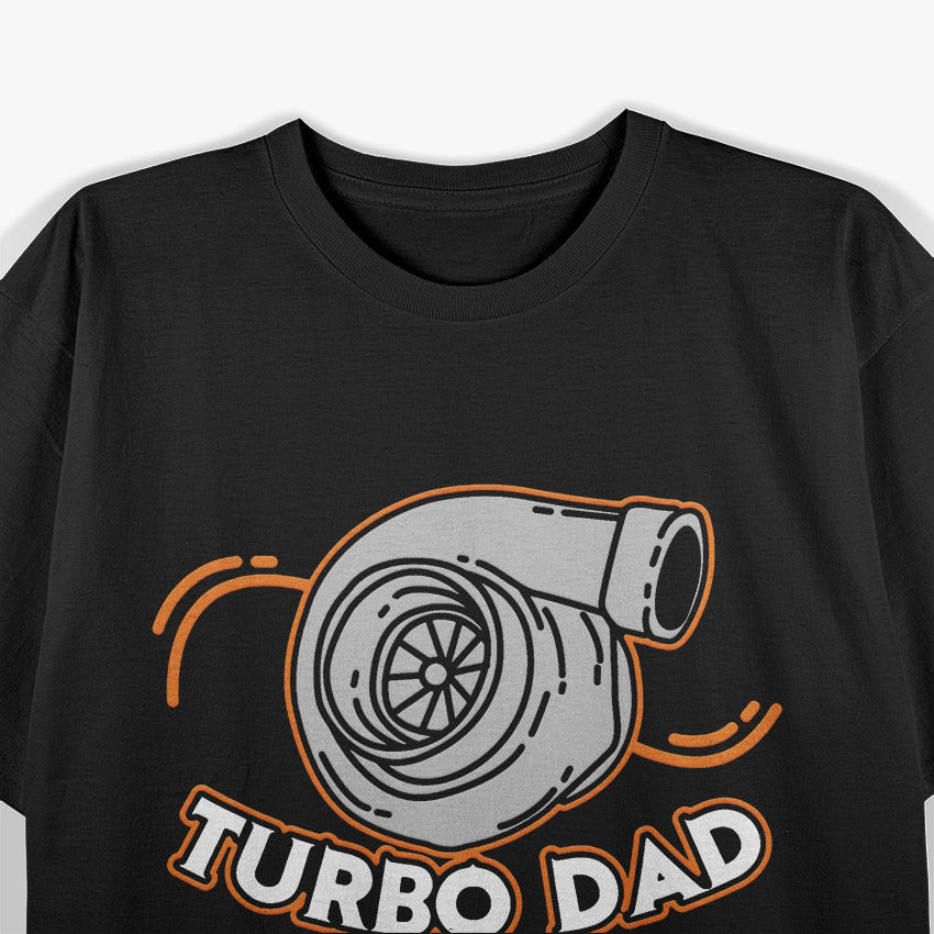 Turbo Dad Racing Car Enthusiast Vintage Retro Style T-Shirt
