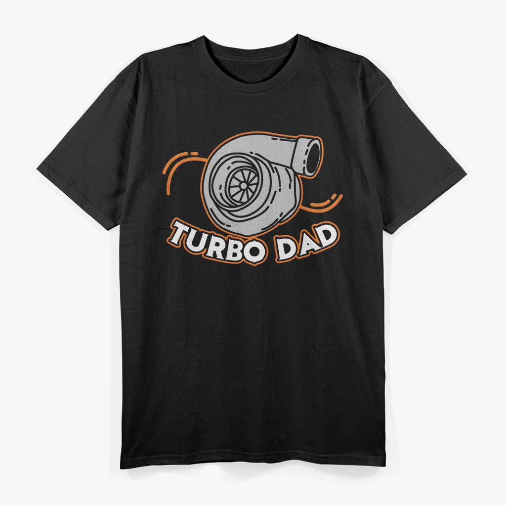 Turbo Dad Racing Car Enthusiast Vintage Retro Style T-Shirt
