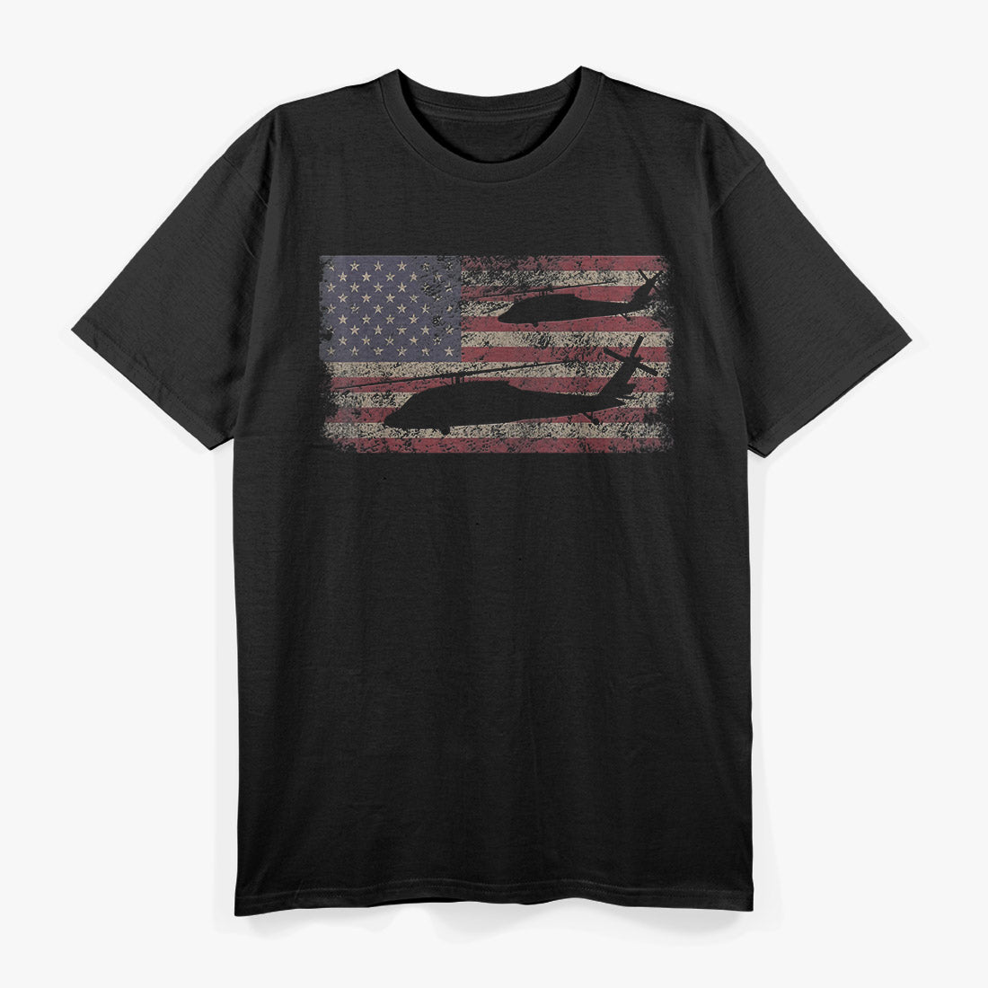 UH-60 Black Hawk Military Helicopter Pilot Veteran T-Shirt