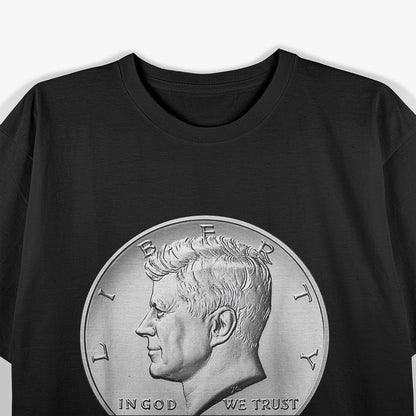 USA JFK Half Dollar Coin – Vintage Kennedy Tribute Love T-Shirt