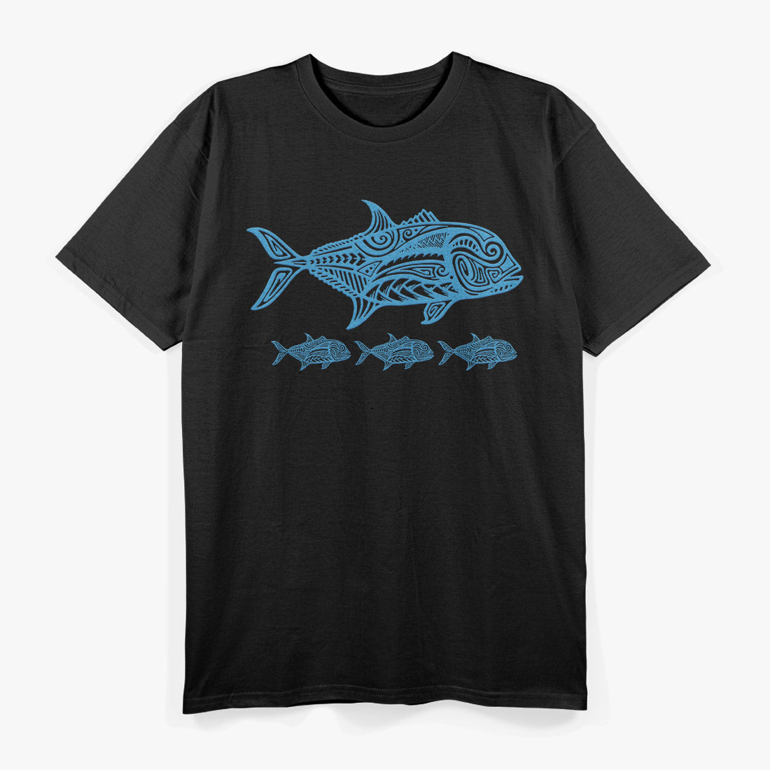 Hawaiian Tribal Fishing – Ulua Angler Retro Island Culture T-Shirt