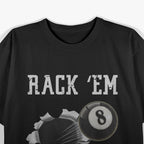 Unique Billiards 8 Ball Pool Player Graphic T-Shirt