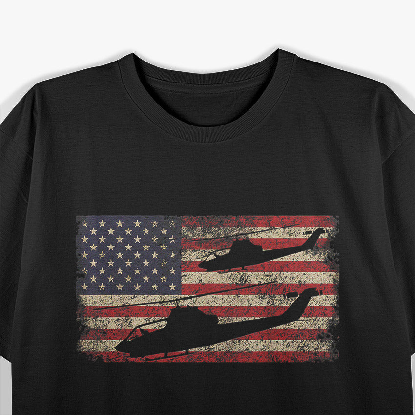 AH-1 Cobra Helicopter Military Aviation T-Shirt