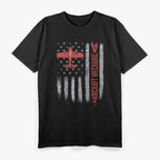 Aircraft Mechanic – Aviation Tech & American Flag Design T-Shirt