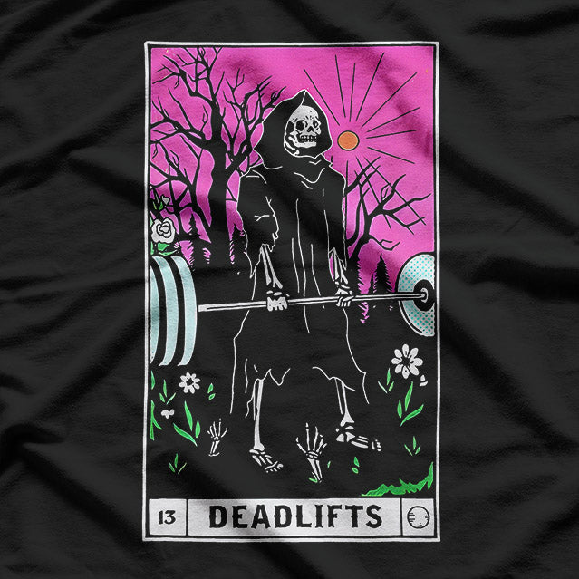 Tarot Card Gym: Deadlifts and Occult Vibes T-Shirt