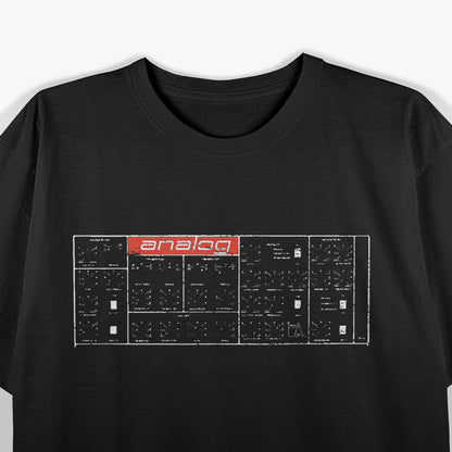 Analog Vintage Synthesizer Retro Music Producer Gear T-Shirt