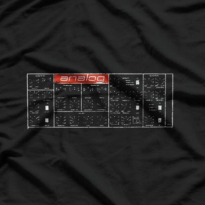 Analog Vintage Synthesizer Retro Music Producer Gear T-Shirt