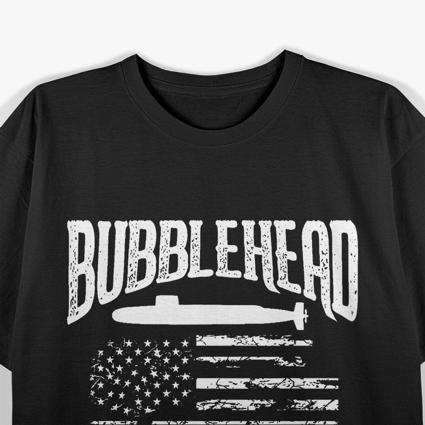 Bubblehead Submarine Veteran – Black & White Classic T-Shirt