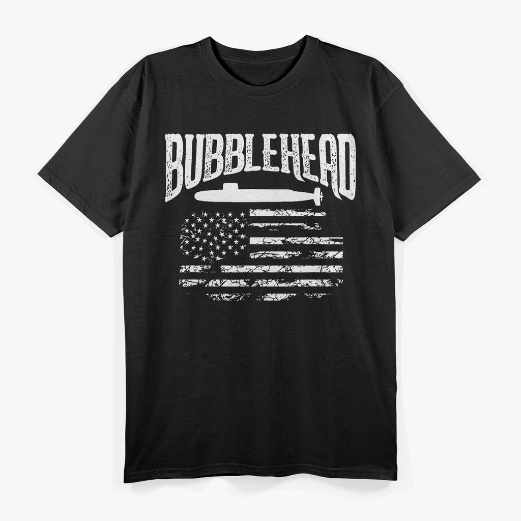 Bubblehead Submarine Veteran – Black & White Classic T-Shirt