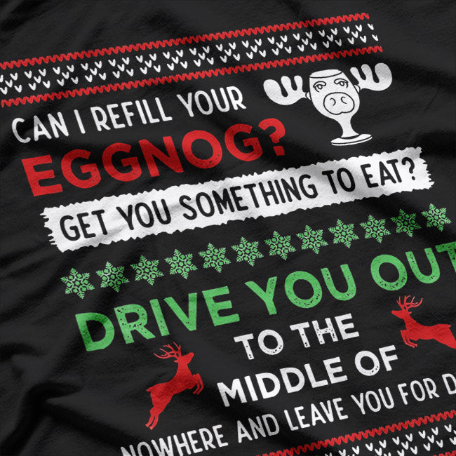 Can I Refill Your Eggnog Funny Christmas Vacation Quote T-Shirt