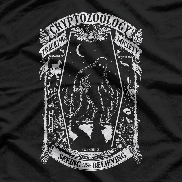 Cryptozoology Society – Bigfoot Mothman Loch Ness Research Love T-Shirt