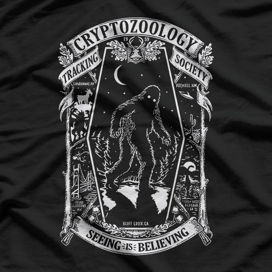 Cryptozoology Society – Bigfoot Mothman Loch Ness Research Love T-Shirt