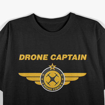 Drone Captain – Pilot Wings Drone Operator Aerotech Love T-Shirt