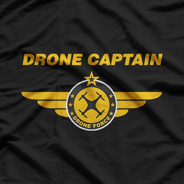 Drone Captain – Pilot Wings Drone Operator Aerotech Love T-Shirt
